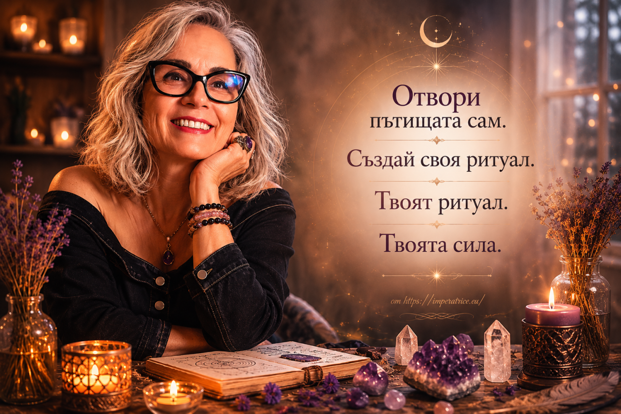Отвори пътищата сам. Създай своя ритуал. Твоят ритуал. Твоята сила.