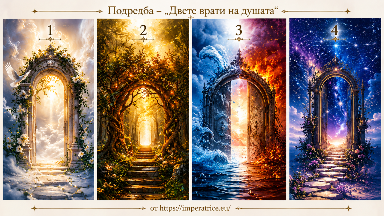 Подредба – „Двете врати на душата“