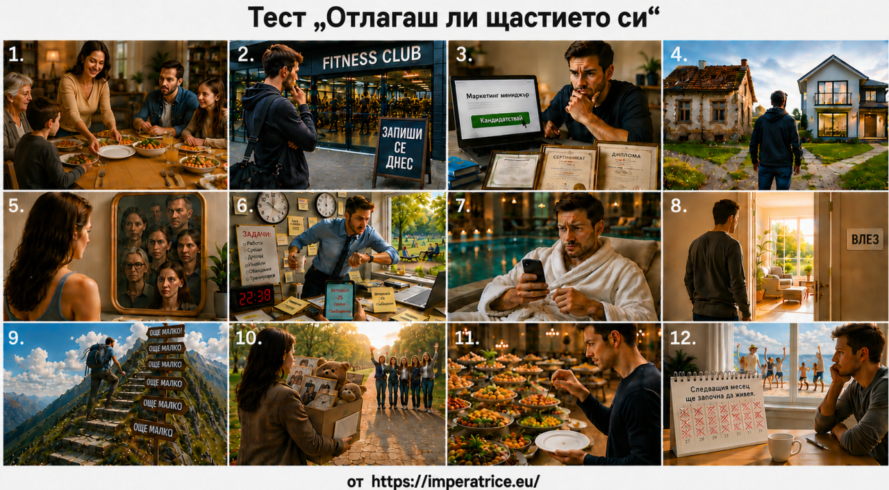 Тест „Отлагаш ли щастието си“
